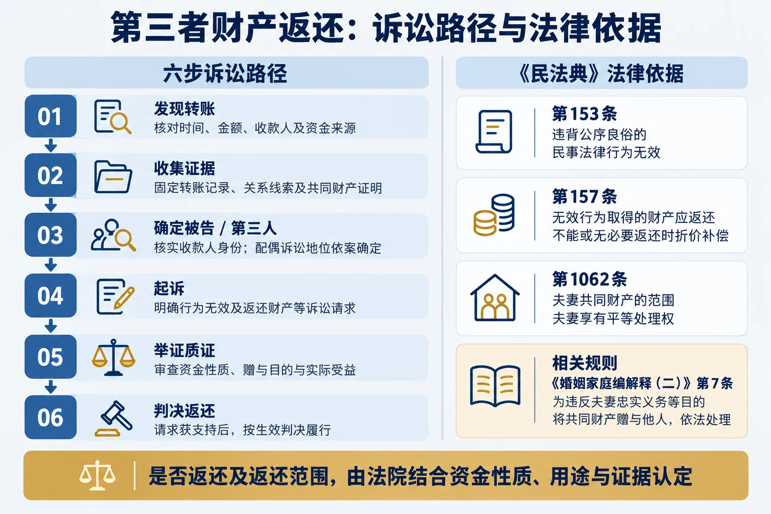 第三者财产返还：诉讼路径与法律依据
