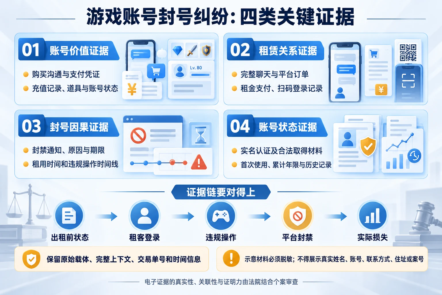 03-游戏账号封号纠纷四类关键证据